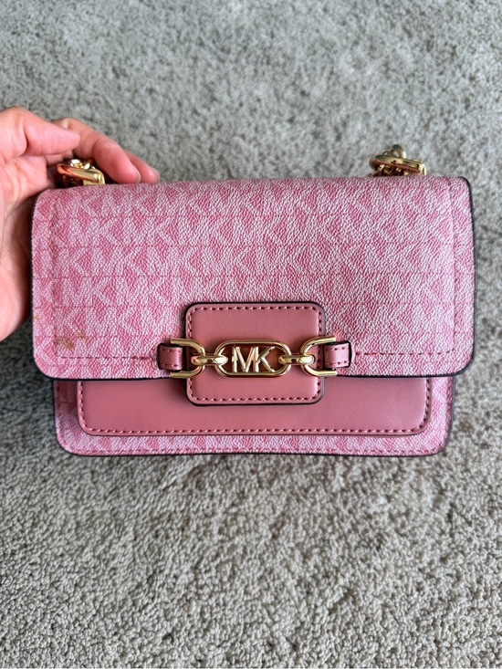 Michael Kors Handbags - Michael Kors Pink Logo Chain Crossbody Bag
